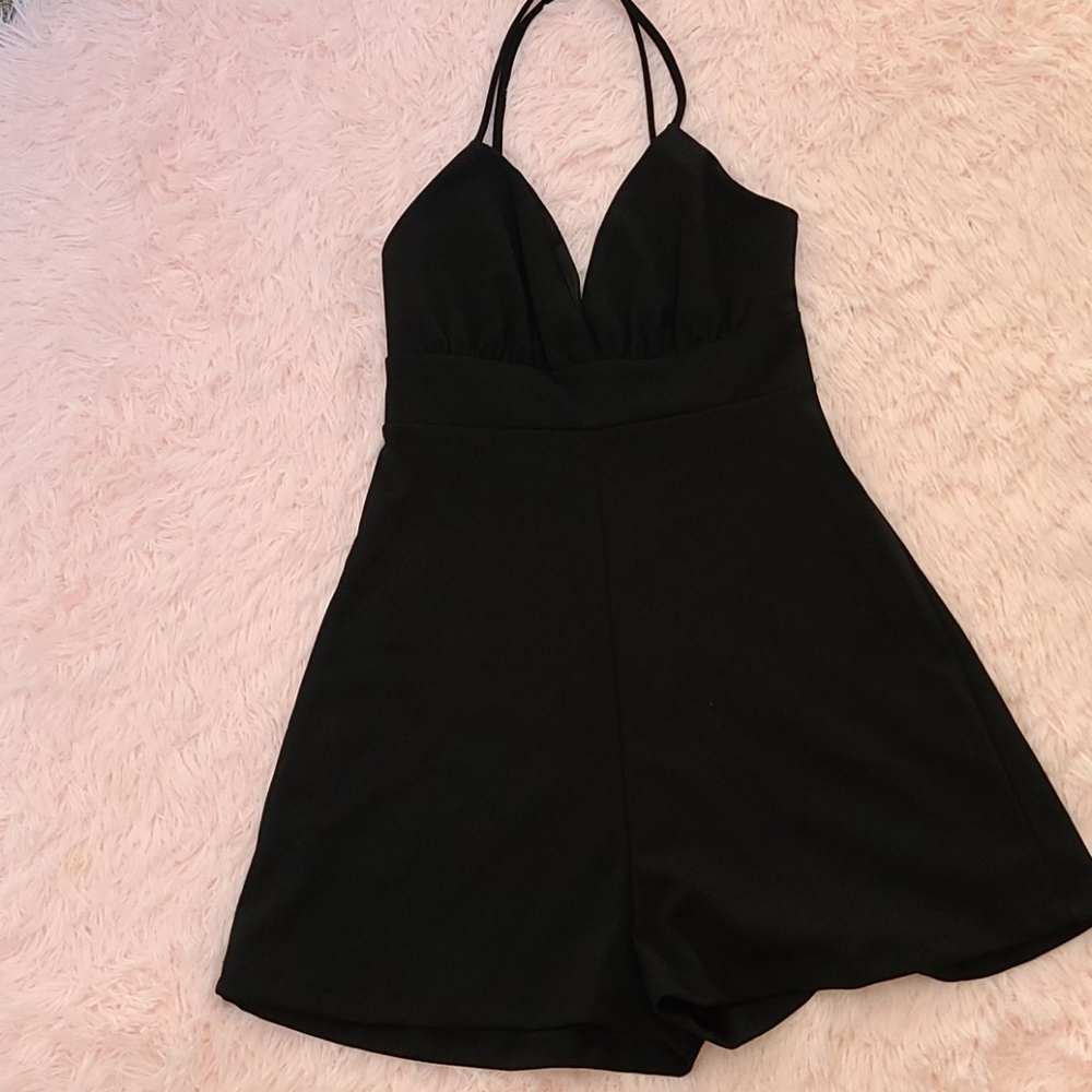 V neck romper